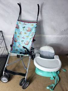 lot 146 image: Stroller and Chair Top High Chair