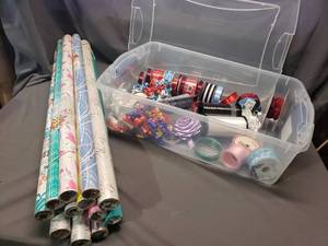 lot 137 image: Gift Wrap, Ribbon and Bows