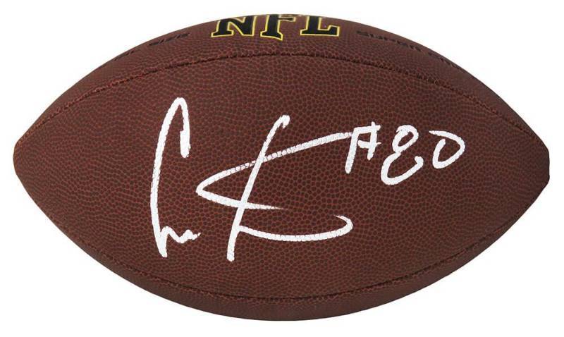 Cris Carter Signed Full-Sized NFL Football; Schwartz Authenticated, Football Kick-off Auction! Vikings, Justin Jefferson, Hockenson, Mattison,  Osborn, Adrian Peterson, Moss, Mahomes, NHL, Modano, NBA, Boxing, Tyson,  Ali, and More!