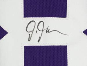 lot 2 image: Justin Jefferson Signed Minnesota Vikings Pro Style Purple Jersey JSA Authenticated