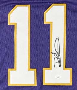 lot 15 image: Daunte Culpepper Signed Minnesota Vikings Pro Style Jersey JSA Authenticated