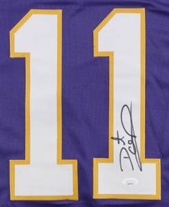 lot 16 image: Daunte Culpepper Signed Minnesota Vikings Pro Style Jersey JSA Authenticated