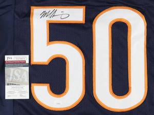 lot 30 image: Mike Singletary Signed Chicago Bears Retro Pro Style Jersey JSA Authenticated