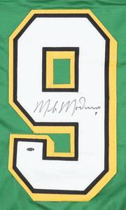 lot 48 image: Mike Modano Signed Minnesota North Stars Pro Style Jersey OKAuthentics Authenticated