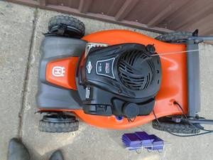 lot 106 image: Husquvarna All wheel Drive lawn mower. As shown.