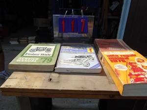 lot 117 image: Vintage service manuals. As shown.