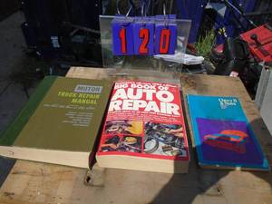 lot 120 image: Vintage service manuals. As shown.