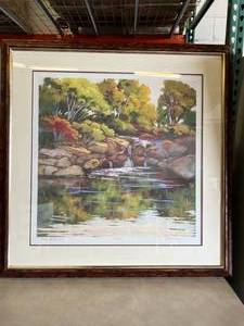 lot 22 image: Lovely Signed & Numbered 19195 Rock Springs II Large Frame Print 48 x 48 Excellent Condition