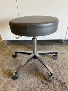 lot 38 image: MSRP $900 Midmark&nbspRitter 276 Classic Series - Air Lift Stool Backless Air Lift, Pneumatic Height Adjustment, 8 Inch Hand Ring 5 CastersExam Stool Chair - Excellent Condition