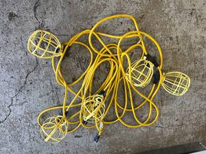 lot 48 image: Construction Build Site Caged String Lights