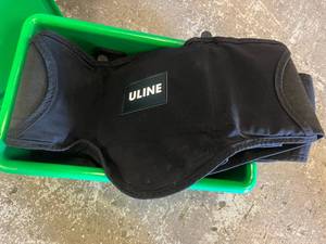 lot 67 image: Lot Of 3 NEW ULINE 2xl Lumbar Support H-441XX Belt with Suspenders -&nbspExtra firm support - Lumbar pad molds perfectly to spine