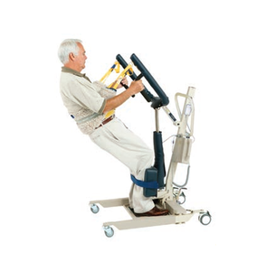 lot 34 image: WOW MSRP $3800 Medcare Sit To Stand Patient Transfer Lift Battery Powered WRemote, Sling , Battery, Scale (Untested) - Works Great No Charger...Can Be Purchased NewUsed Online -Battery Will Be Fully Charged At Pick Up For Testing