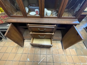 lot 44 image: China Hutch with Contents