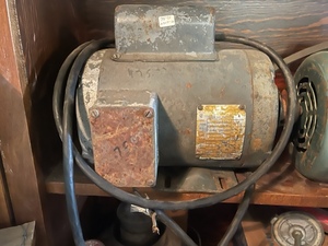 lot 135 image: Baldor 1 HP Electric Motor