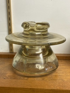lot 257 image: Large Pyrex Glass Insulator