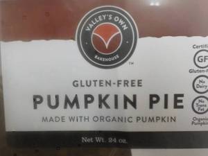 3 Gluten Free Frozen Pumpkin Pies...