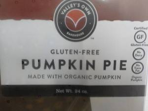3 Gluten Free Frozen Pumpkin Pies...
