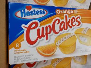 8 ct Box 8 each Hostess Orange Cupc...