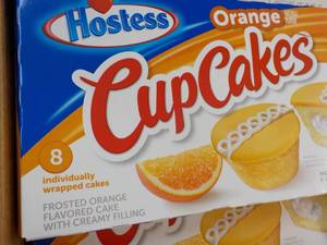8 ct Box 8 each Hostess Orange Cupc...