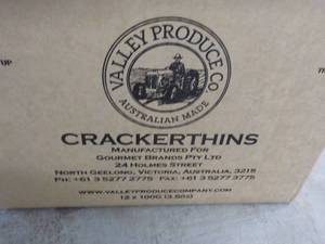 12 ct Valley Products Cracker Thins...
