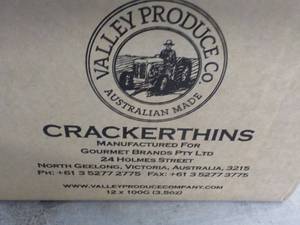 12 ct Valley Products Cracker Thins...