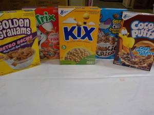 5 Boxes of Cereal- 1 each Golden Gr...