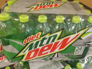 24 pack 16.9 oz Bottles Diet Mounta...