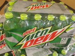 24 pack 16.9 oz Bottles Diet Mounta...