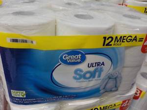12 Mega Rolls Great Value 2 Ply Toi...