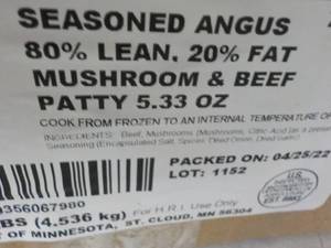 10 lb. box Frozen Seasoned Angus Mu...