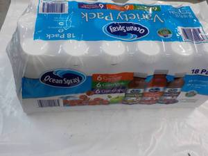 18 pack Ocean Spray 10 oz Variety P...