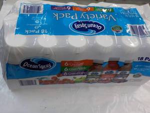 18 pack Ocean Spray 10 oz Variety P...