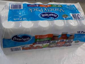 18 pack Ocean Spray 10 oz Variety P...