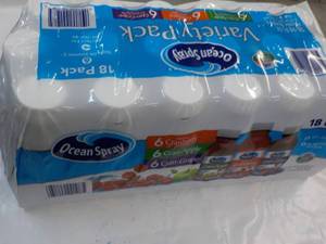 18 pack Ocean Spray 10 oz Variety P...