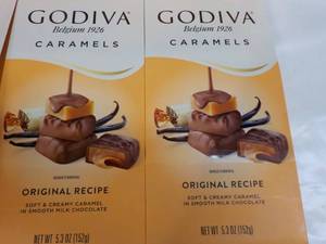 6 ct 5.3 oz Bags Godiva Caramels b...