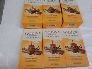 6 ct 5.3 oz Bags Godiva Caramels b...