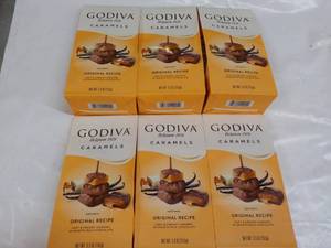 6 ct 5.3 oz Bags Godiva Caramels b...