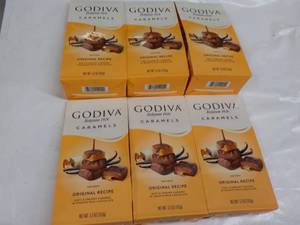6 ct 5.3 oz Bags Godiva Caramels b...