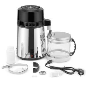 lot 14 image: Water Distiller,1.1 Gallon Distilled Water MachineSUS304 Water Distillers for Home 750W Water Filter Pitcher4L Purifier Distilled WaterSilver