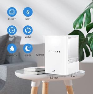 lot 24 image: 2 Pack large room ultrasonic humidifier NIB Modern Casa MO-AH-01 or MO-AH-02