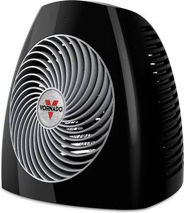 lot 36 image: Vornado MVH Vortex Heater with 3 Heat Settings, Adjustable Thermostat, Tip-Over Protection, Auto Safety Shut-Off System, Whole Room, Black