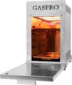 lot 44 image: GASPRO Propane Infrared Steak Gril 7401 SKM-1 Propane 1500 9000BTUHR Infrared Grill Stainless Steel NEW