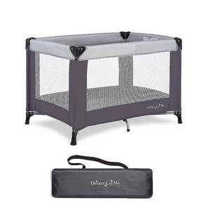 lot 49 image: Dream On Me Nest Portable Play Yard With Carry Bag And Shoulder Strap, Grey