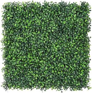 lot 60 image: Sunnyglade 12 Pieces 20x 20 Artificial Boxwood Panels Topiary Hedge Plant, Privacy Hedge Screen Sun Protected Suitable for Outdoor, Indoor, Garden, Fence, Backyard and Decor (12PCS)