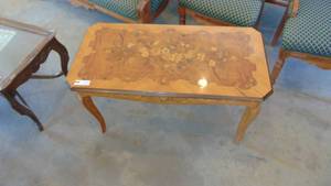Walnut Inlaid Coffee Table