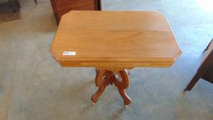 Octagonal Walnut Side Table