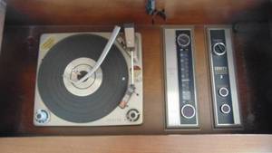 Zenith Console Radio and Turntable