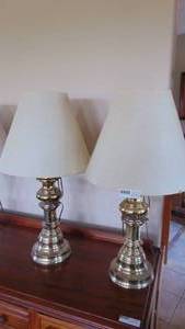 Pair of Brass Table Lamps
