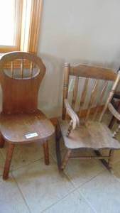 Childs Chair and Rocker