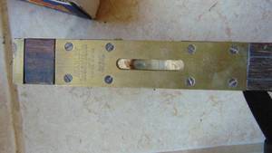 Lot of Wood Levels and Lock with Key